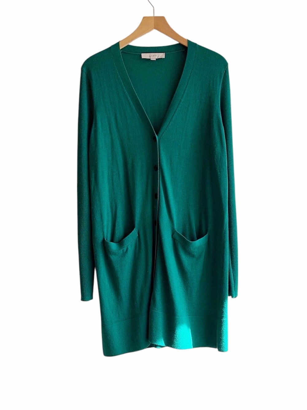 LOFT long boyfriend cardigan sweater size L Large